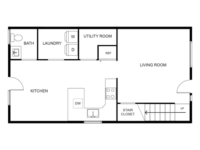 3 Bed / 2 Bath - Floor 1 | Woodside Creek Village