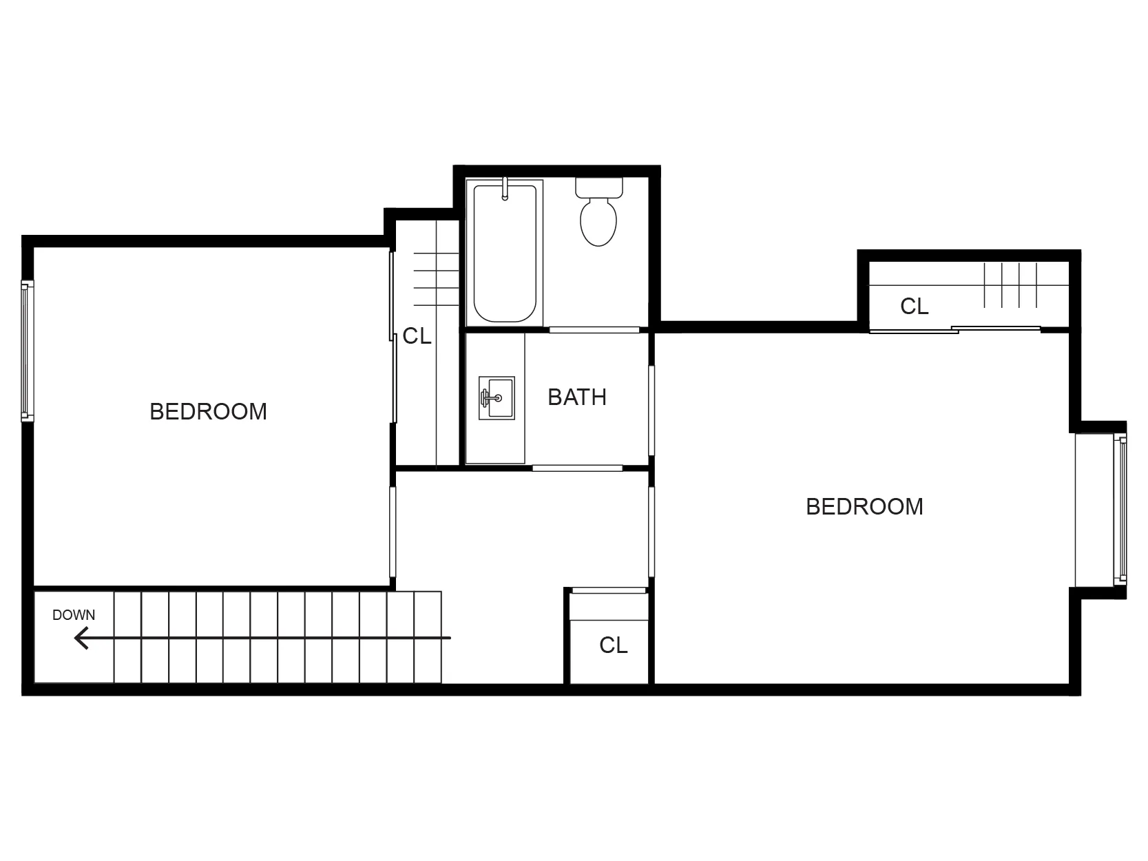 2 Bed / 2 Bath | Woodside Creek Village Floor 2 | 1,175 sq.ft.