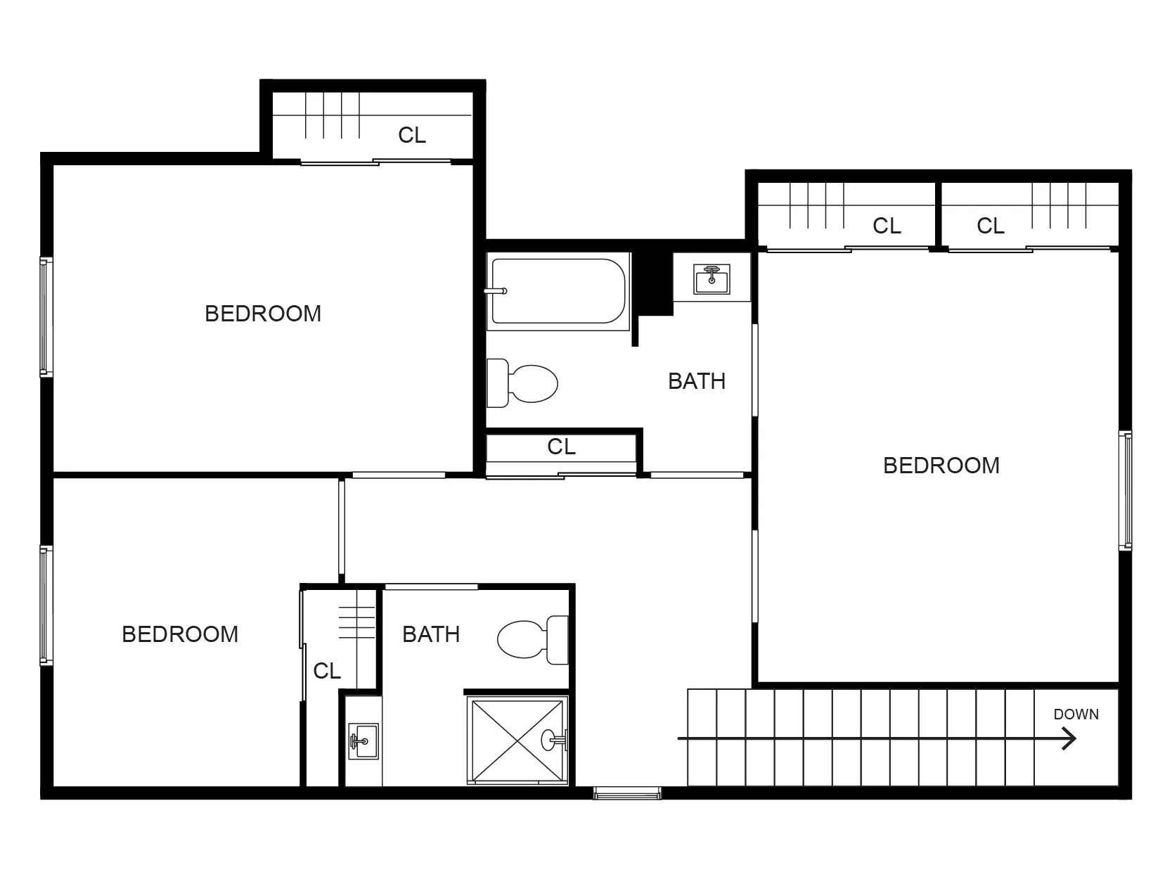 3 Bed / 2 Bath - Floor 2 | Woodside Creek Village