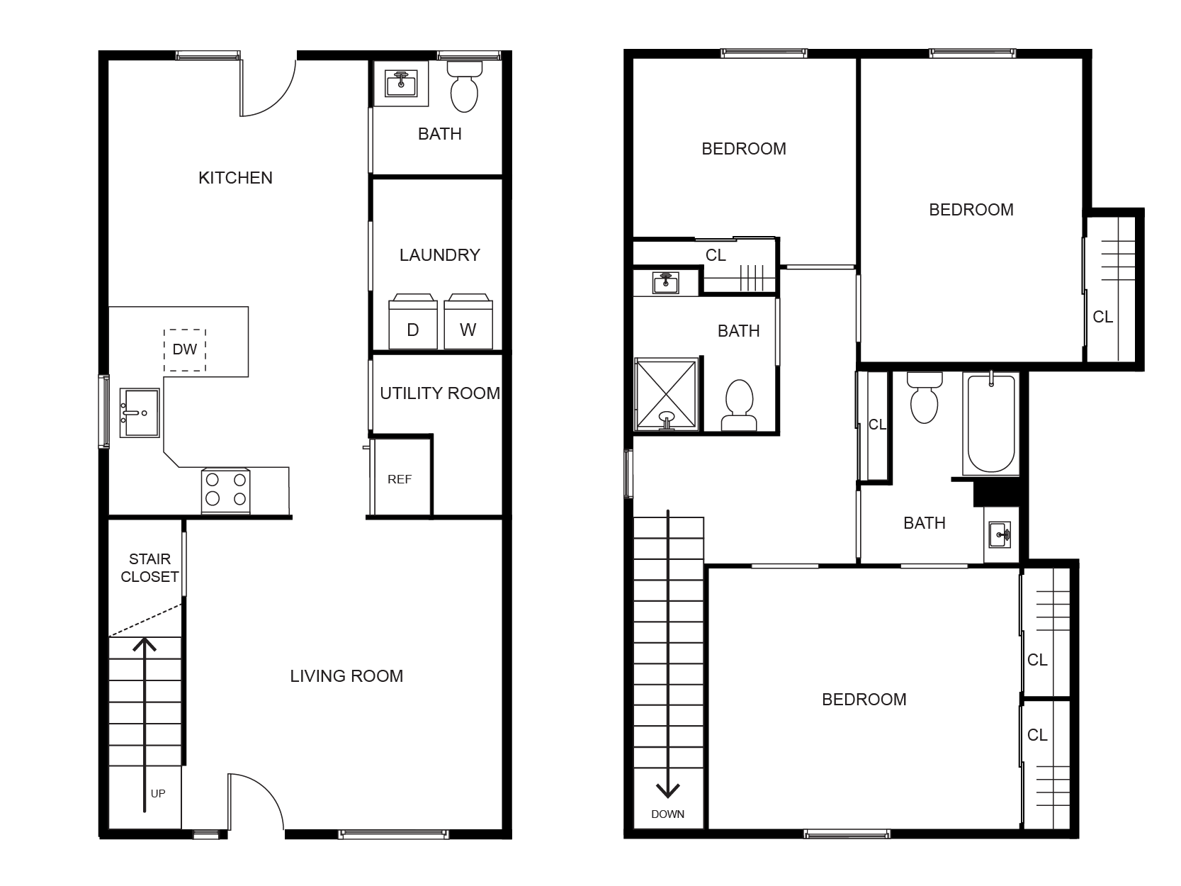 3 Bed / 2 Bath - Combined | Woodside Creek Village