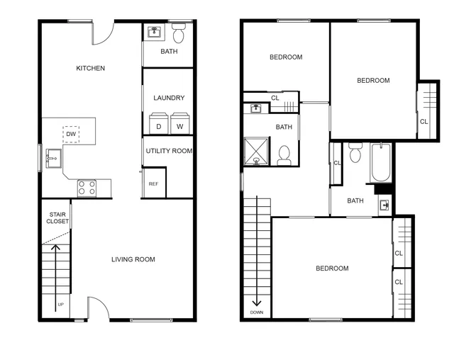 3 Bed / 2 Bath - Combined | Woodside Creek Village