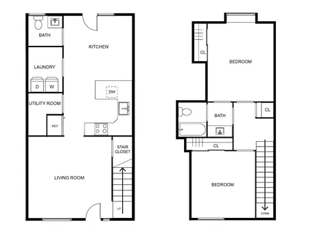 2 Bed / 2 Bath | Woodside Creek Village Combined | 1,175 sq.ft.