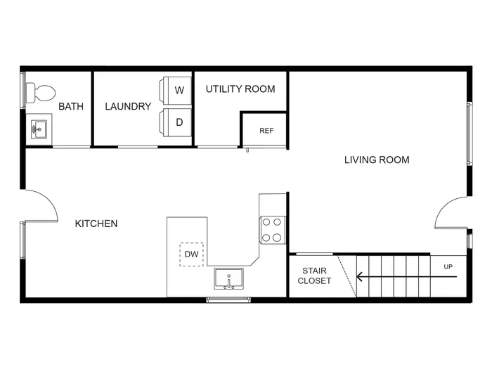 3 Bed / 2 Bath - Floor 1 | Woodside Creek Village